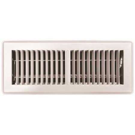 Tru Aire 4 in. x 12 in. White Floor Register 150MW 04X12